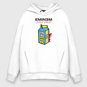 Мужское худи Oversize хлопок с принтом Eminem Juice WRLD Godzilla в Санкт-Петербурге, френч-терри — 70% хлопок, 30% полиэстер. Мягкий теплый начес внутри —100% хлопок | боковые карманы, эластичные манжеты и нижняя кромка, капюшон на магнитной кнопке | 100 сок | eminem | godzilla | juice | juice wrld | logo | music | rap | альбом | годзилла | джус | джюс | лейбл | лирика | лирический | лого | логотип | рэп | сок | трубочка | эминем