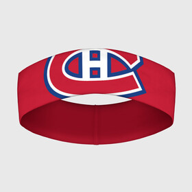 Повязка на голову 3D с принтом Монреаль Канадиенс в Санкт-Петербурге,  |  | canadiens | hockey | montreal | montreal canadiens | nhl | usa | канадиенс | монреаль | монреаль канадиенс | нхл | спорт | сша | хоккей | шайба