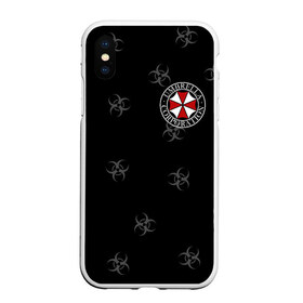 Чехол для iPhone XS Max матовый с принтом Umbrella Corp в Санкт-Петербурге, Силикон | Область печати: задняя сторона чехла, без боковых панелей | Тематика изображения на принте: biohazard | corporation | nemesis | resident evil | umbrella | virus | амбрела | амбрелла | биологическая угроза | вирус | зонт | обитель зла | резидент ивл