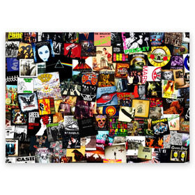 Поздравительная открытка с принтом Альбомы лучших РОК групп в Санкт-Петербурге, 100% бумага | плотность бумаги 280 г/м2, матовая, на обратной стороне линовка и место для марки
 | Тематика изображения на принте: ac | beatles | clash | day | dc | floyd | green | korn | marshmello | music | nirvana | punk | rammstein | rock | sabaton | slayer | slipknot | toxic | альбом | альбомы | группы | лучшие | музыка | нирвана | рок