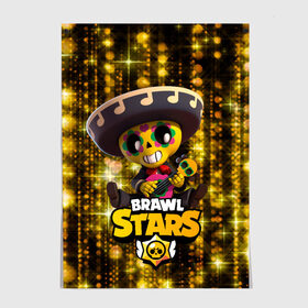 Постер с принтом Brawl Stars Poco в Санкт-Петербурге, 100% бумага
 | бумага, плотность 150 мг. Матовая, но за счет высокого коэффициента гладкости имеет небольшой блеск и дает на свету блики, но в отличии от глянцевой бумаги не покрыта лаком | brawl | brawl stars | brawlstars | brawl_stars | jessie | poco | бравл | бравлстарс | поко