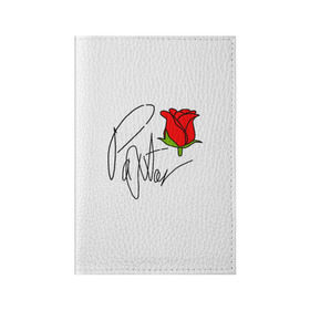 Обложка для паспорта матовая кожа с принтом PAYTON MOORMEIER в Санкт-Петербурге, натуральная матовая кожа | размер 19,3 х 13,7 см; прозрачные пластиковые крепления | flower | payton moormeier | roses | tiktok | блогер | пейтон | пейтон моормиер | розы | тикток | тиктокер | цветы | ютубер