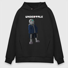 Мужское худи Oversize хлопок с принтом UNDERTALE SANS в Санкт-Петербурге, френч-терри — 70% хлопок, 30% полиэстер. Мягкий теплый начес внутри —100% хлопок | боковые карманы, эластичные манжеты и нижняя кромка, капюшон на магнитной кнопке | asriel dreemurr | chara | frisk | gaster blaster | sans | undertale | азриэль дримурр | андертейл | гастер | меттатон | санс | фриск | чара