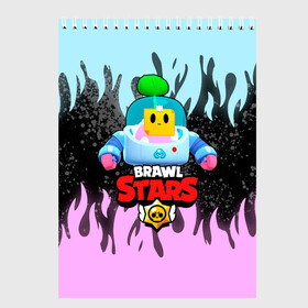 Скетчбук с принтом BRAWL STARS (SPROUT) [15] в Санкт-Петербурге, 100% бумага
 | 48 листов, плотность листов — 100 г/м2, плотность картонной обложки — 250 г/м2. Листы скреплены сверху удобной пружинной спиралью | 8 bit | android | brawl | brawl stars | clash | clash royale | game | leon | royale | sprout | stars | андроид | игра | кольт | леон | мобильные игры | спраут