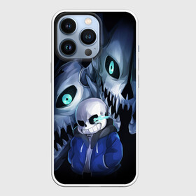 Чехол для iPhone 13 Pro с принтом UNDERTALE | АНДЕРТЕЙЛ (Z) в Санкт-Петербурге,  |  | asriel dreemurr | chara | frisk | gaster blaster | sans | undertale | азриэль дримурр | андертейл | гастер | меттатон | санс | фриск | чара