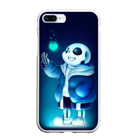 Чехол для iPhone 7Plus/8 Plus матовый с принтом UNDERTALE в Санкт-Петербурге, Силикон | Область печати: задняя сторона чехла, без боковых панелей | asriel dreemurr | chara | frisk | gaster blaster | sans | undertale | азриэль дримурр | андертейл | гастер | меттатон | санс | фриск | чара