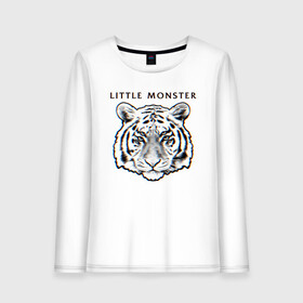 Женский лонгслив хлопок с принтом Little Monster в Санкт-Петербурге, 100% хлопок |  | rock | royal blood | бен тетчер | королевская кровь | майк керр | рок | рок дуэт | рок музыка | рокеры