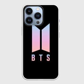 Чехол для iPhone 13 Pro с принтом BTS LOGO | БТС ЛОГО (Z) в Санкт-Петербурге,  |  | beta cov b | biohazard | bts | mask | sars cov | биохазард | бтс | вирус | вирус из китая | китай | коронавирус | маски | медицина | медицинская маска | пневмония | ухань | эпидемия