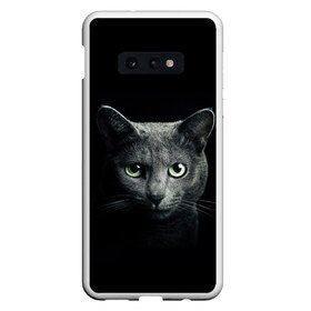 Чехол для Samsung S10E с принтом Кот в Санкт-Петербурге, Силикон | Область печати: задняя сторона чехла, без боковых панелей | animal | animals | beast | black | cat | kitten | британец | британка | животное | животные | зверек | зверь | кот | котейка | котенок | котики | котэ | кошка | кошки | черная