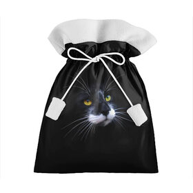 Подарочный 3D мешок с принтом Кот в Санкт-Петербурге, 100% полиэстер | Размер: 29*39 см | Тематика изображения на принте: animal | animals | beast | black | cat | kitten | британец | британка | животное | животные | зверек | зверь | кот | котейка | котенок | котики | котэ | кошка | кошки | черная
