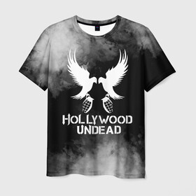 Мужская футболка 3D с принтом Hollywood Undead в Санкт-Петербурге, 100% полиэфир | прямой крой, круглый вырез горловины, длина до линии бедер | charlie scene | danny | funny man | hollywood | hollywood undead | j dog | johnny 3 tears | undead | андед | голивуд | голливудская нежить | группа | кранккор | метал | нежить | реп | рок | рэп | рэпкор