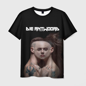 Мужская футболка 3D с принтом Die Antwoord. House of zef в Санкт-Петербурге, 100% полиэфир | прямой крой, круглый вырез горловины, длина до линии бедер | 2020 | album | die antwoord | house of zef | ninja | yolandi | альбом | йоланди | ниндзя | обложка