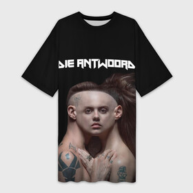 Платье-футболка 3D с принтом Die Antwoord. House of zef в Санкт-Петербурге,  |  | 2020 | album | die antwoord | house of zef | ninja | yolandi | альбом | йоланди | ниндзя | обложка