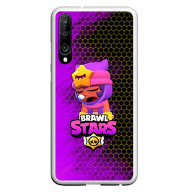 Чехол для Honor P30 с принтом Brawl Stars Sandy в Санкт-Петербурге, Силикон | Область печати: задняя сторона чехла, без боковых панелей | Тематика изображения на принте: brawl stars | brawl stars sandy | legendary brawler | leon | leon shark | sandy | shark | stars | акула | бравл стар сэнди | леон акула | сенди | сэнди