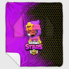 Плед с рукавами с принтом Brawl Stars Sandy в Санкт-Петербурге, 100% полиэстер | Закругленные углы, все края обработаны. Ткань не мнется и не растягивается. Размер 170*145 | Тематика изображения на принте: brawl stars | brawl stars sandy | legendary brawler | leon | leon shark | sandy | shark | stars | акула | бравл стар сэнди | леон акула | сенди | сэнди