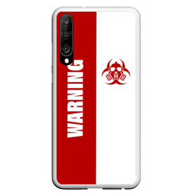 Чехол для Honor P30 с принтом Warning Virus в Санкт-Петербурге, Силикон | Область печати: задняя сторона чехла, без боковых панелей | 2019   ncov | coronavirus | covid | covid 19 | ncov | virus | арт | биологическая опасность | болезнь | вирус | знак | карантин | корона | коронавирус | короновирус | мем | мой руки | оставайся дома | пандемия | помой руки