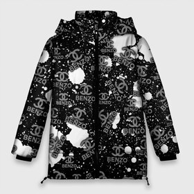 Женская зимняя куртка 3D с принтом Benzo Gang - Big Baby Tape в Санкт-Петербурге, верх — 100% полиэстер; подкладка — 100% полиэстер; утеплитель — 100% полиэстер | длина ниже бедра, силуэт Оверсайз. Есть воротник-стойка, отстегивающийся капюшон и ветрозащитная планка. 

Боковые карманы с листочкой на кнопках и внутренний карман на молнии | baby | big | dj tape | dragonborn | freestyle | hoodrich tales | music | tape | wow tv | биг бейби | егор | клип | музыка | олегович | ракитин | тейп