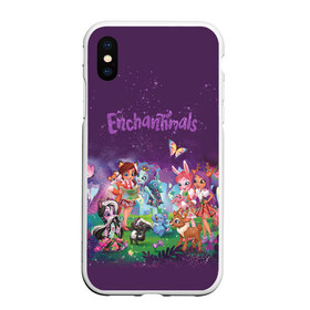 Чехол для iPhone XS Max матовый с принтом Enchantimals в Санкт-Петербурге, Силикон | Область печати: задняя сторона чехла, без боковых панелей | enchantimals | детское | для девочек | зверюшки | игрушки | куклы | энчантималс