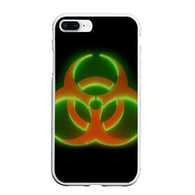 Чехол для iPhone 7Plus/8 Plus матовый с принтом Biohazard Neon в Санкт-Петербурге, Силикон | Область печати: задняя сторона чехла, без боковых панелей | биохазард | будь здоров | заражение | здоровье | коронавирус | короновирус | маска | медицинская маска | не болей | опасность | пандемия | профилактика | респиратор | эпидемия