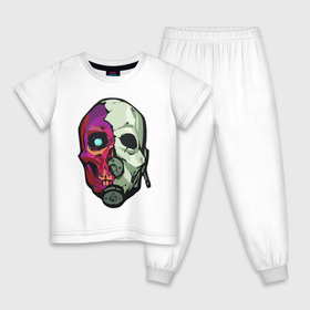 Детская пижама хлопок с принтом Half-Life Alyx Sticker в Санкт-Петербурге, 100% хлопок |  брюки и футболка прямого кроя, без карманов, на брюках мягкая резинка на поясе и по низу штанин
 | 
