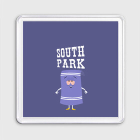 Магнит 55*55 с принтом South Park Полотенчико в Санкт-Петербурге, Пластик | Размер: 65*65 мм; Размер печати: 55*55 мм | south park | баттерс | кайл | кени | кеннет | кенни | мультик | саус парк | стэнли | эрик | южный парк