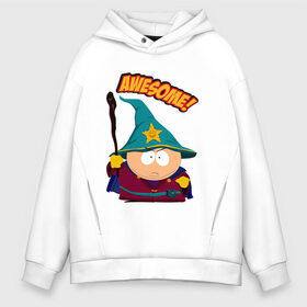 Мужское худи Oversize хлопок с принтом CARTMAN в Санкт-Петербурге, френч-терри — 70% хлопок, 30% полиэстер. Мягкий теплый начес внутри —100% хлопок | боковые карманы, эластичные манжеты и нижняя кромка, капюшон на магнитной кнопке | animation | cartman | colorado | eric | gangsta | hip hop | kenny | n.w.a | san | south park | usa | волшебник | жесть | картман | магия | мультфильмы | шикарно | эрик | южный парк