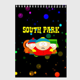 Скетчбук с принтом South Park в Санкт-Петербурге, 100% бумага
 | 48 листов, плотность листов — 100 г/м2, плотность картонной обложки — 250 г/м2. Листы скреплены сверху удобной пружинной спиралью | south park | американская культура | американский мультсериал | колорадо | пародия | саус парк | саут парк | черный юмор | четыре мальчика | шоу | южный парк