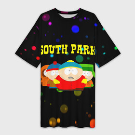 Платье-футболка 3D с принтом South Park. в Санкт-Петербурге,  |  | south park | американская культура | американский мультсериал | колорадо | пародия | саус парк | саут парк | черный юмор | четыре мальчика | шоу | южный парк