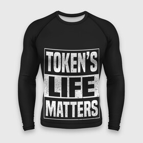 Мужской рашгард 3D с принтом TOKENS LIFE MATTERS в Санкт-Петербурге,  |  | cartman | kenny | park | south | southpark | картман | кенни | мульт | мультик | парк | персонаж | персонажи | сериал | южный