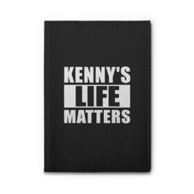 Обложка для автодокументов с принтом KENNYS LIFE MATTERS в Санкт-Петербурге, натуральная кожа |  размер 19,9*13 см; внутри 4 больших “конверта” для документов и один маленький отдел — туда идеально встанут права | Тематика изображения на принте: cartman | kenny | park | south | southpark | картман | кенни | мульт | мультик | парк | персонаж | персонажи | сериал | южный