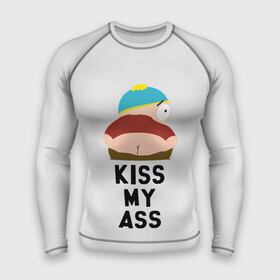 Мужской рашгард 3D с принтом Kiss My Ass в Санкт-Петербурге,  |  | cartman | kenny | park | south | southpark | картман | кенни | мульт | мультик | парк | персонаж | персонажи | сериал | южный