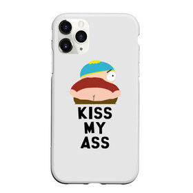 Чехол для iPhone 11 Pro Max матовый с принтом Kiss My Ass в Санкт-Петербурге, Силикон |  | Тематика изображения на принте: cartman | kenny | park | south | southpark | картман | кенни | мульт | мультик | парк | персонаж | персонажи | сериал | южный