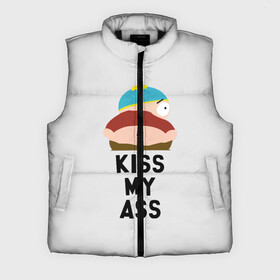 Мужской жилет утепленный 3D с принтом Kiss My Ass в Санкт-Петербурге,  |  | cartman | kenny | park | south | southpark | картман | кенни | мульт | мультик | парк | персонаж | персонажи | сериал | южный