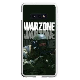 Чехол для Samsung S10E с принтом Warzone в Санкт-Петербурге, Силикон | Область печати: задняя сторона чехла, без боковых панелей | call of duty | call of duty modern warfare | ghost | modern warfare | warzone | warzone call of duty | гоуст | кол оф дьюти | колда