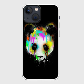 Чехол для iPhone 13 mini с принтом ПАНДА В КРАСКЕ | PANDA IN PAINT в Санкт-Петербурге,  |  | panda | животные | краска | медведь | милая | няшная | панда | прикольная | смешно | юмор