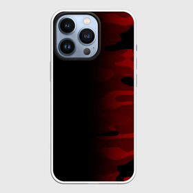 Чехол для iPhone 13 Pro с принтом RED BLACK MILITARY CAMO | КРАСНЫЙ КАМУФЛЯЖ в Санкт-Петербурге,  |  | Тематика изображения на принте: abstract | camo | geometry | geometry stripes | military | texture | абстракция | армейские | армия | геометрические полосы | геометрия | камуфляж | красный камуфляж | милитари | текстура