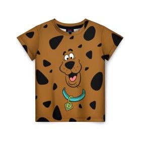 Детская футболка 3D с принтом Scooby-Doo в Санкт-Петербурге, 100% гипоаллергенный полиэфир | прямой крой, круглый вырез горловины, длина до линии бедер, чуть спущенное плечо, ткань немного тянется | scooby doo | vdosadir | скуберт фон дуенхеймер | скуби ду | уильям ханна
