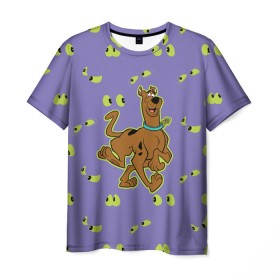 Мужская футболка 3D с принтом Scooby-Doo в Санкт-Петербурге, 100% полиэфир | прямой крой, круглый вырез горловины, длина до линии бедер | scooby doo | vdosadir | скуберт фон дуенхеймер | скуби ду | собака | уильям ханна