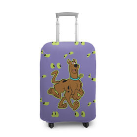 Чехол для чемодана 3D с принтом Scooby-Doo в Санкт-Петербурге, 86% полиэфир, 14% спандекс | двустороннее нанесение принта, прорези для ручек и колес | scooby doo | vdosadir | скуберт фон дуенхеймер | скуби ду | собака | уильям ханна