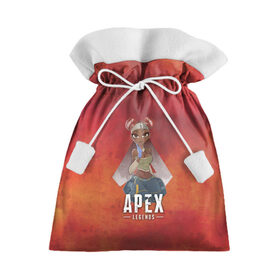 Подарочный 3D мешок с принтом Apex Legends. Lifeline в Санкт-Петербурге, 100% полиэстер | Размер: 29*39 см | Тематика изображения на принте: 