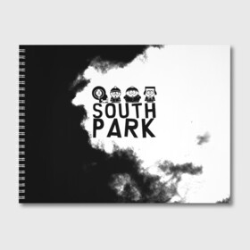 Альбом для рисования с принтом South Park в Санкт-Петербурге, 100% бумага
 | матовая бумага, плотность 200 мг. | Тематика изображения на принте: south park | sp | батерс | баттерс | гарисон | енот | кайл  брофловски | картман | кеннет | кенни | маки | макки | маккормик | марш | мистер | мистереон | мультфильм | полотенчик | ренди | саус парк | сауспарк
