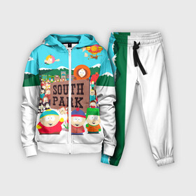 Детский костюм 3D с принтом South Park в Санкт-Петербурге,  |  | south park | sp | батерс | баттерс | гарисон | енот | кайл  брофловски | картман | кеннет | кенни | маки | макки | маккормик | марш | мистер | мистереон | мультфильм | полотенчик | ренди | саус парк | сауспарк