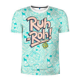 Мужская футболка 3D спортивная с принтом Ruh-Roh! в Санкт-Петербурге, 100% полиэстер с улучшенными характеристиками | приталенный силуэт, круглая горловина, широкие плечи, сужается к линии бедра | scooby doo | vdosadir | скуби ду | уильям ханна
