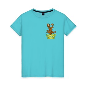 Женская футболка хлопок с принтом Scooby Snacks в Санкт-Петербурге, 100% хлопок | прямой крой, круглый вырез горловины, длина до линии бедер, слегка спущенное плечо | scooby doo | vdosadir | пицца | скуберт фон дуенхеймер | скуби ду | уильям ханна