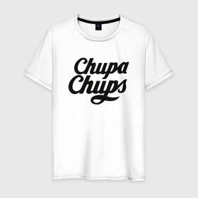 Мужская футболка хлопок с принтом Chupa-Chups Logo в Санкт-Петербурге, 100% хлопок | прямой крой, круглый вырез горловины, длина до линии бедер, слегка спущенное плечо. | chupa chups | confectus | confetto | бренд | конфета | сладкое | сладость | сосалка | соска | чупа | чупа чупс | чупс