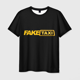 Мужская футболка 3D с принтом Fake Taxi в Санкт-Петербурге, 100% полиэфир | прямой крой, круглый вырез горловины, длина до линии бедер | fake taxi | faketaxi | taxi | такси | таксист | фейк такси | фейковое такси | фейктакси