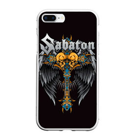 Чехол для iPhone 7Plus/8 Plus матовый с принтом SABATON в Санкт-Петербурге, Силикон | Область печати: задняя сторона чехла, без боковых панелей | sabaton | даниель муллбак | йоаким броден | крис рёланд | оскар монтелиус | пэр сундстрём | рикард сунден | сабатон | тоббе энглунд | томми юханссон | ханнес ван дал