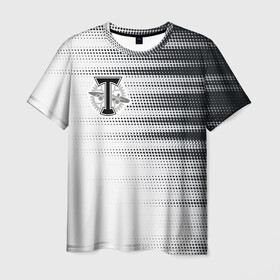 Мужская футболка 3D с принтом Торпедо в Санкт-Петербурге, 100% полиэфир | прямой крой, круглый вырез горловины, длина до линии бедер | белое | пфл | рфпл | торпедо | форма | футбол | чёрное