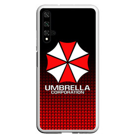 Чехол для Honor 20 с принтом UMBRELLA CORP в Санкт-Петербурге, Силикон | Область печати: задняя сторона чехла, без боковых панелей | ada wong | biohazard | leon | nemesis | project resistance | raccoon city | re | re3 | resident evil | resident evil 3 | rpd | stars | umbrella | ада вонг | амбрелла | немезис | ужасы