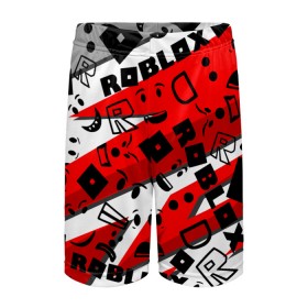 Детские спортивные шорты 3D с принтом Roblox в Санкт-Петербурге,  100% полиэстер
 | пояс оформлен широкой мягкой резинкой, ткань тянется
 | dynablocks | for kids | funny | roblox | robux | roleplay | белый | блоки | вселенная | герои | красный | кубики | роблокс | симулятор